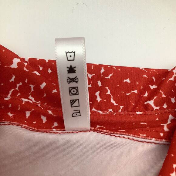 The Bubble Womens Short Sleeve Flutter‎ Tennis Golf Top Red Size Medium NWT - Picture 8 of 9